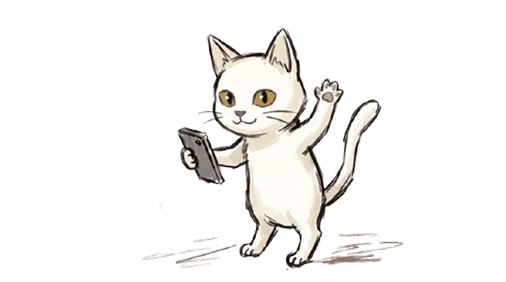 Gato saludando