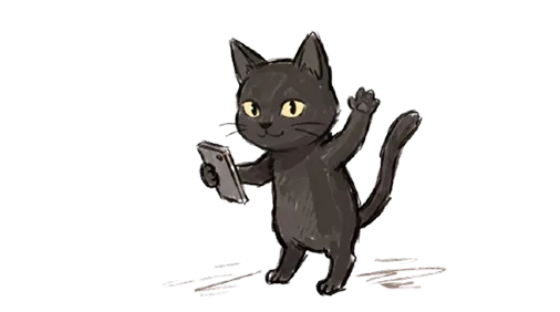 Gato saludando