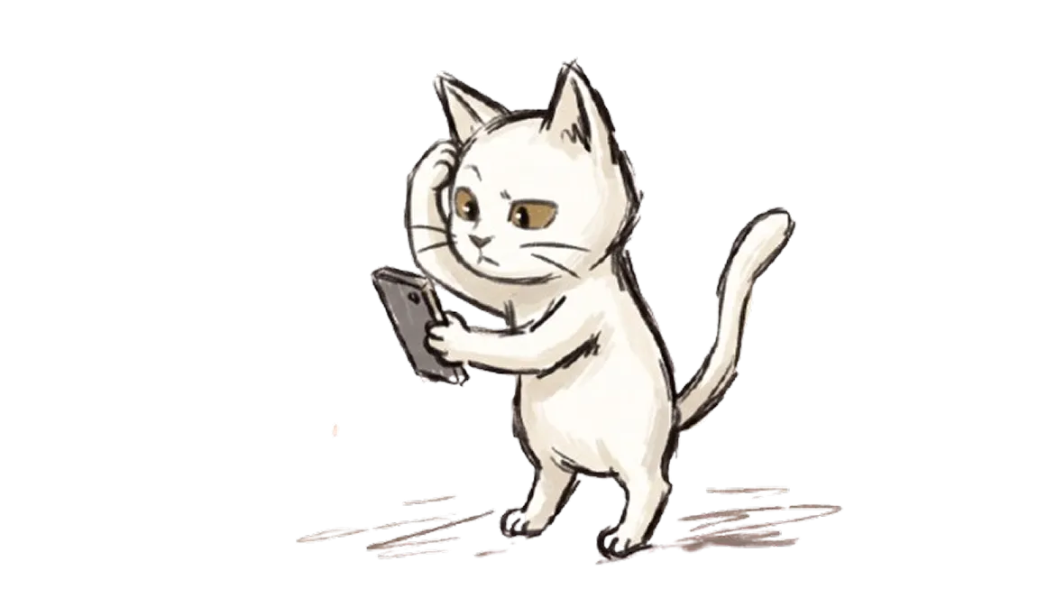 Gato confundido recordando gastos